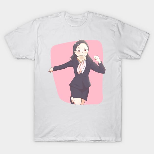 Kim Yo-Jong Toast on Mouth T-Shirt by hitoridraws